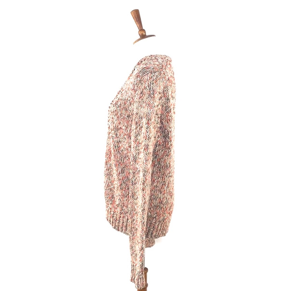 Maison Scotch Cream Knit V-Neck Cardigan, Medium - Picture 2 of 7